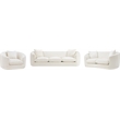 Bowery Hill Contemporary Soft Cream Chenille Durable Fabric Chair