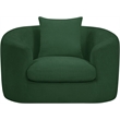 Bowery Hill Contemporary Soft Green Chenille Durable Fabric Chair