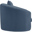 Bowery Hill Contemporary Soft Light Blue Chenille Fabric Chair