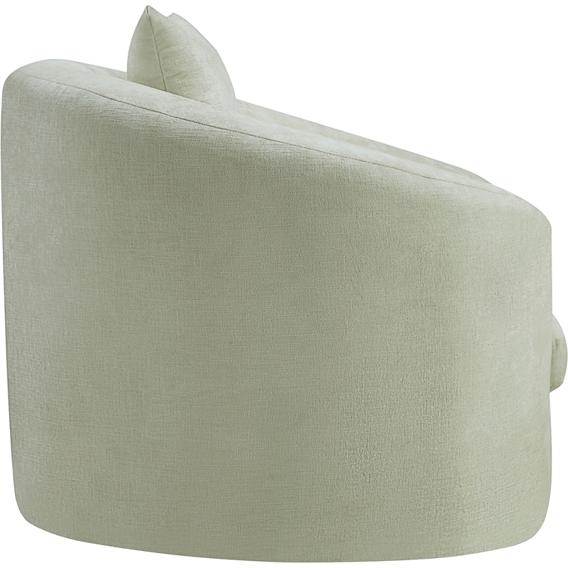 Bowery Hill Contemporary Soft Mint Chenille Durable Fabric Chair