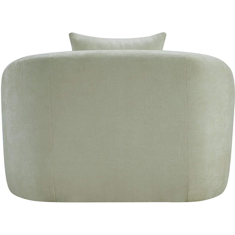 Bowery Hill Contemporary Soft Mint Chenille Durable Fabric Chair