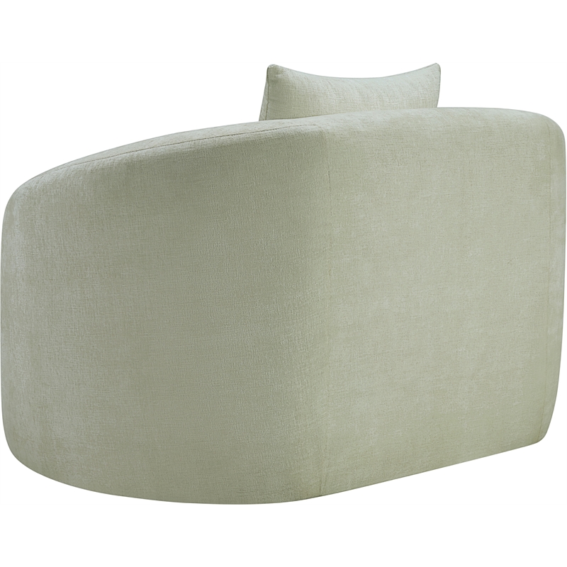 Bowery Hill Contemporary Soft Mint Chenille Durable Fabric Chair
