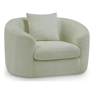 Bowery Hill Contemporary Soft Mint Chenille Durable Fabric Chair