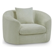 Bowery Hill Contemporary Soft Mint Chenille Durable Fabric Chair