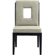 Bowery Hill Contemporary Green Linen Textured Dining Side Chair (Set of 2)
