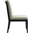 Bowery Hill Contemporary Green Linen Textured Dining Side Chair (Set of 2)
