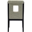 Bowery Hill Contemporary Green Linen Textured Dining Side Chair (Set of 2)