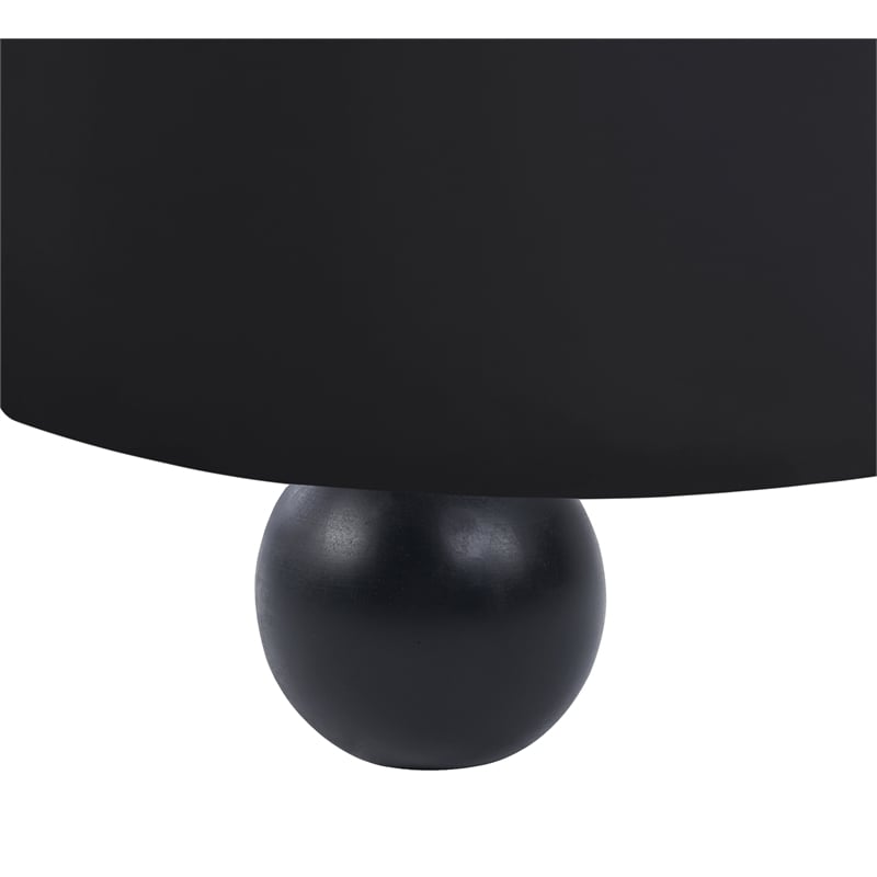 Bowery Hill Contemporary Solid Wood Frame Rich Black Durable Velvet Sofa