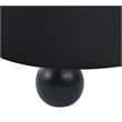 Bowery Hill Contemporary Solid Wood Frame Rich Black Durable Velvet Sofa
