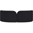 Bowery Hill Contemporary Solid Wood Frame Rich Black Durable Velvet Sofa