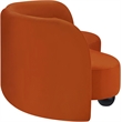 Bowery Hill Contemporary Solid Wood Frame Rich Cognac Durable Velvet Sofa