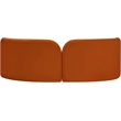 Bowery Hill Contemporary Solid Wood Frame Rich Cognac Durable Velvet Sofa