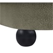 Bowery Hill Contemporary Solid Wood Frame Rich Olive Boucle Fabric Sofa