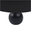 Bowery Hill Contemporary Solid Wood Frame Soft Black Chenille Fabric Chair