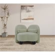 Bowery Hill Contemporary Solid Wood Frame Soft Mint Chenille Fabric Chair