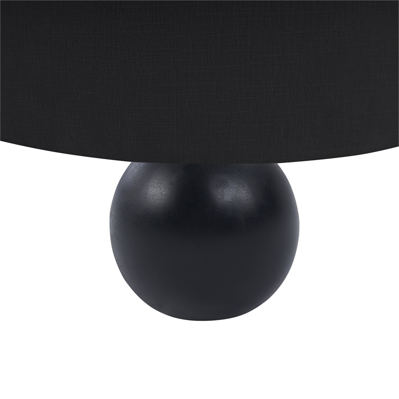 Bowery Hill Contemporary Solid Wood Frame Soft Black Chenille Fabric Sofa