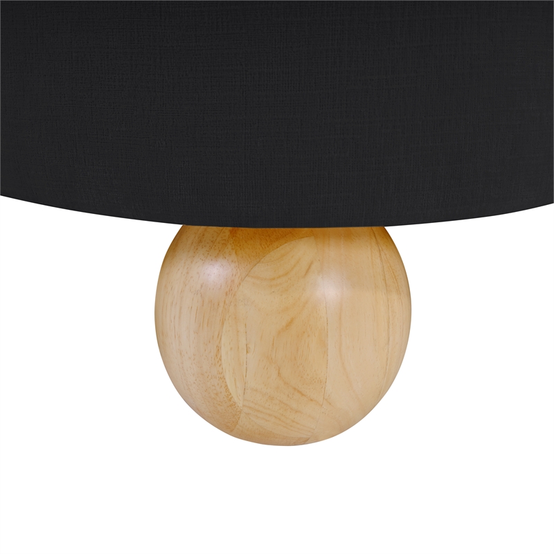 Bowery Hill Contemporary Solid Wood Frame Soft Black Chenille Fabric Sofa