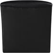 Bowery Hill Contemporary Deep Channel Tufted Soft Black n Leather Accent Chair