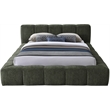 Bowery Hill Contemporary Soft Olive Chenille Fabric Full Bed