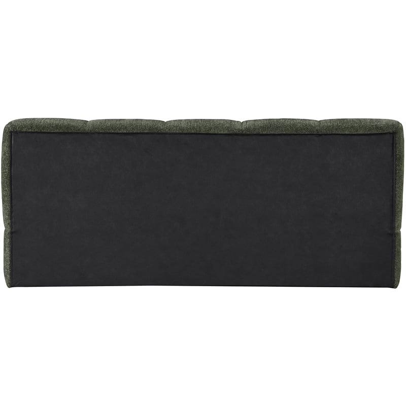 Bowery Hill Contemporary Soft Olive Chenille Fabric Full Bed