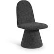 Bowery Hill Contemporary Black Fabric Dining Chair (Set of 2)