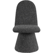 Bowery Hill Contemporary Black Fabric Dining Chair (Set of 2)