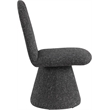 Bowery Hill Contemporary Black Fabric Dining Chair (Set of 2)
