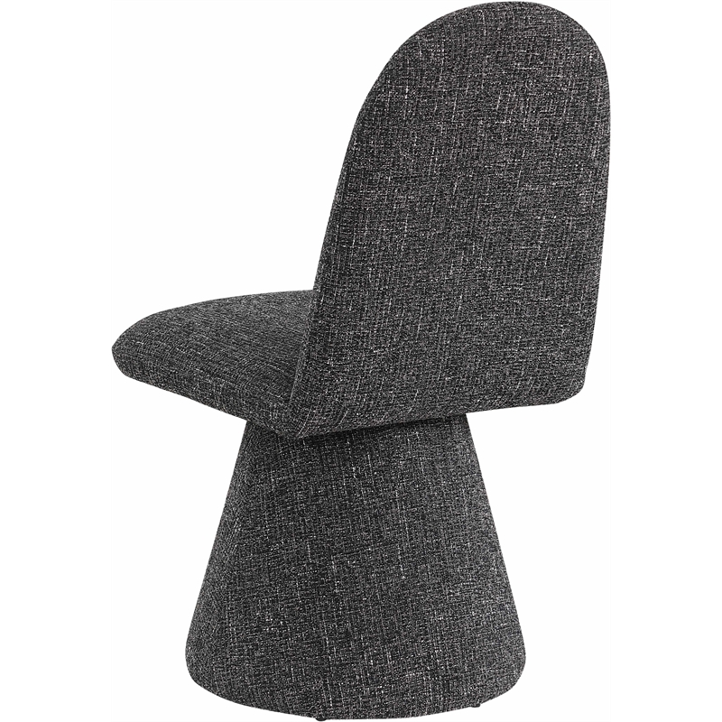 Bowery Hill Contemporary Black Fabric Dining Chair (Set of 2)