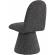 Bowery Hill Contemporary Black Fabric Dining Chair (Set of 2)