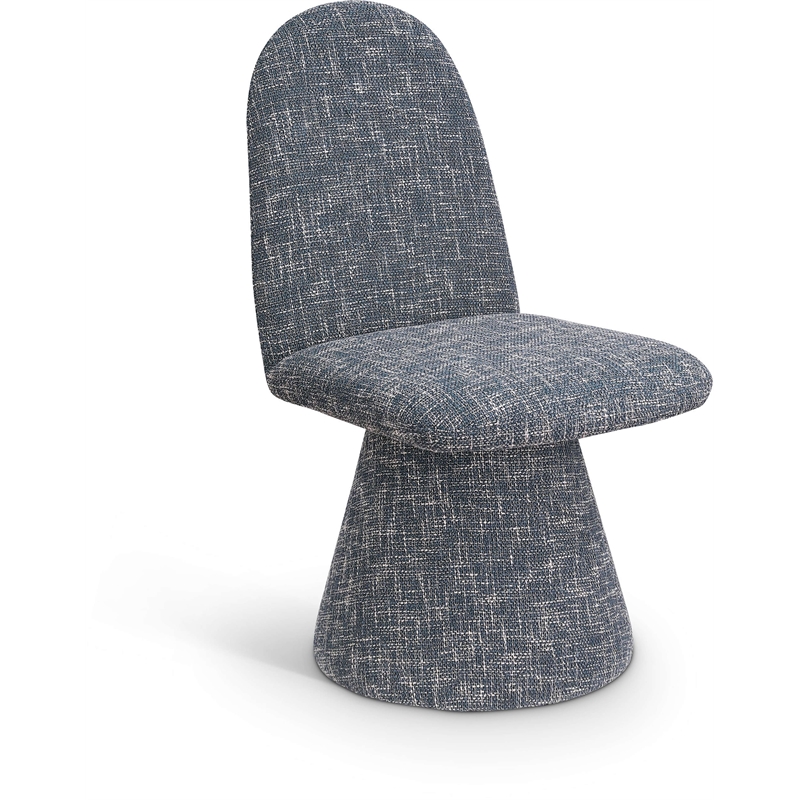Bowery Hill Contemporary Blue Fabric Dining Chair (Set of 2)