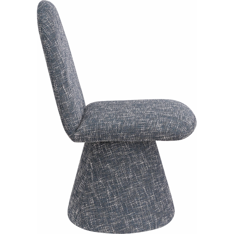 Bowery Hill Contemporary Blue Fabric Dining Chair (Set of 2)