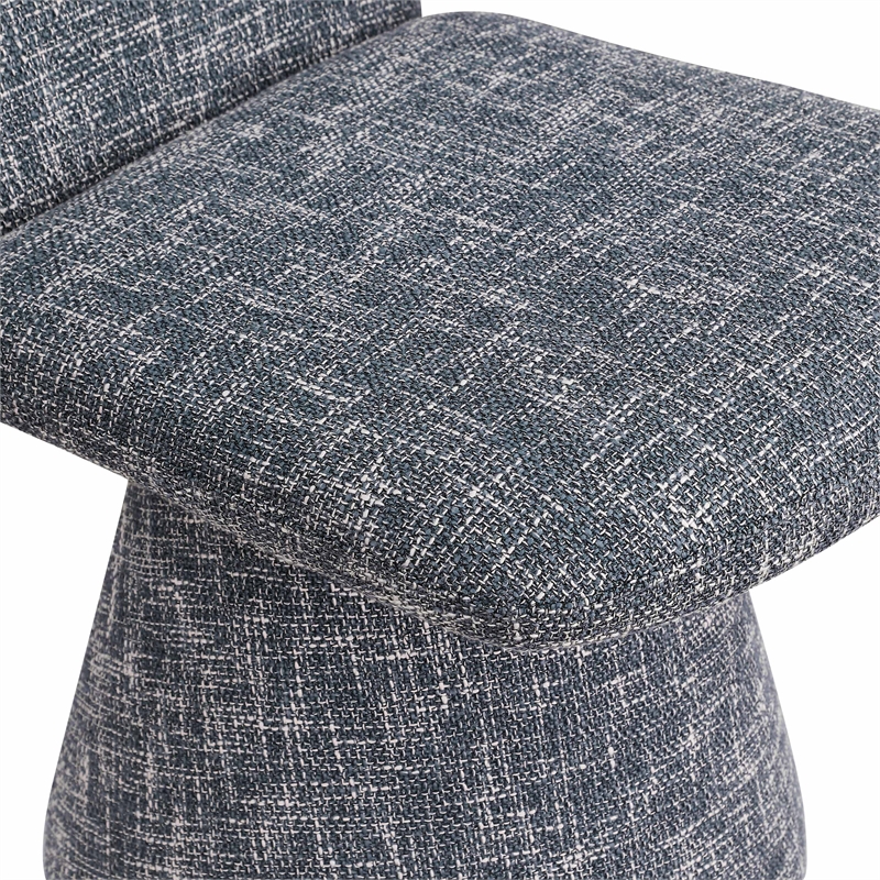 Bowery Hill Contemporary Blue Fabric Dining Chair (Set of 2)