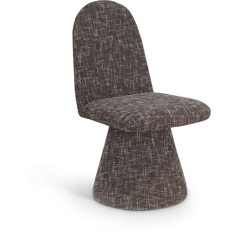Bowery Hill Contemporary Brown Fabric Dining Chair (Set of 2)