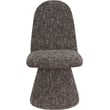 Bowery Hill Contemporary Brown Fabric Dining Chair (Set of 2)