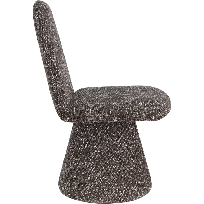 Bowery Hill Contemporary Brown Fabric Dining Chair (Set of 2)