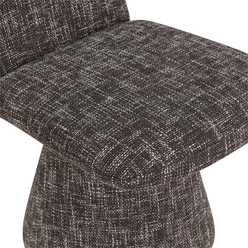 Bowery Hill Contemporary Brown Fabric Dining Chair (Set of 2)