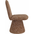 Bowery Hill Contemporary Cognac Fabric Dining Chair (Set of 2)