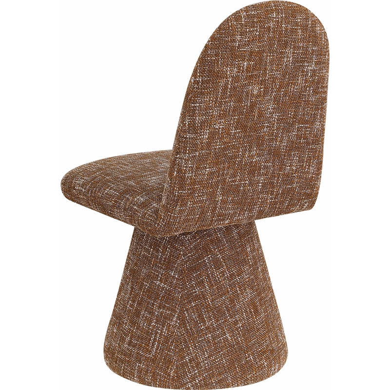 Bowery Hill Contemporary Cognac Fabric Dining Chair (Set of 2)