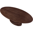 Bowery Hill Modern / Contemporary Oak Wood Veneer Rich Brown Dining Table