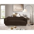 Bowery Hill Contemporary Soft Brown Teddy Durable Fabric Sofa