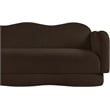 Bowery Hill Contemporary Soft Brown Teddy Durable Fabric Sofa