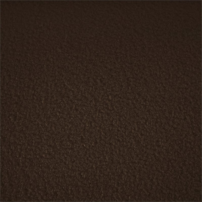 Bowery Hill Contemporary Soft Brown Teddy Durable Fabric Sofa