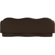Bowery Hill Contemporary Soft Brown Teddy Durable Fabric Sofa