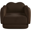 Bowery Hill Contemporary Soft Brown Teddy Durable Fabric Chair