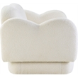 Bowery Hill Contemporary Soft Cream Teddy Durable Fabric Chair
