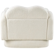 Bowery Hill Contemporary Soft Cream Teddy Durable Fabric Chair