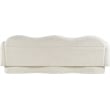 Bowery Hill Contemporary Soft Cream Teddy Durable Fabric Sofa