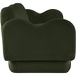 Bowery Hill Contemporary Soft Green Teddy Durable Fabric Sofa