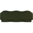 Bowery Hill Contemporary Soft Green Teddy Durable Fabric Sofa