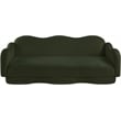 Bowery Hill Contemporary Soft Green Teddy Durable Fabric Sofa